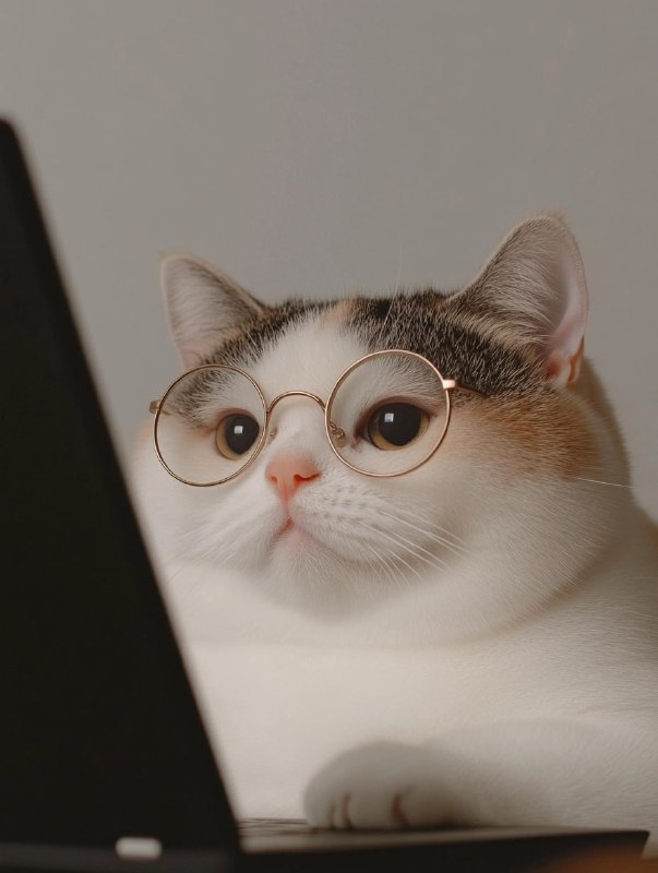 Typing Cat Cozy Office