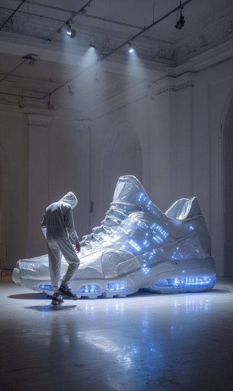 Absurdist Monolithic Sneaker Installation