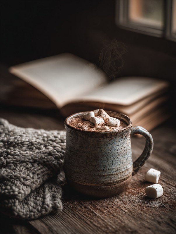 Cozy Hot Chocolate Lifestyle Scene