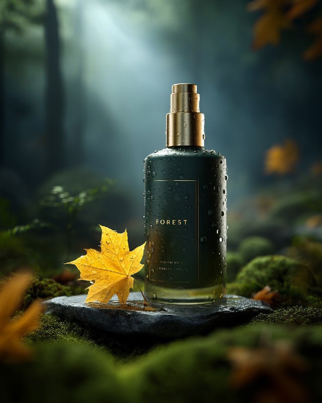 Forest Luxury Product Bottle