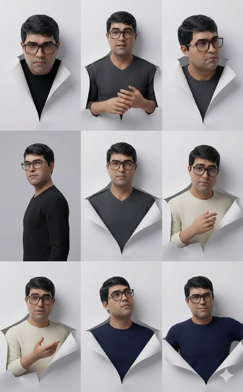 3D Editorial Character Collage