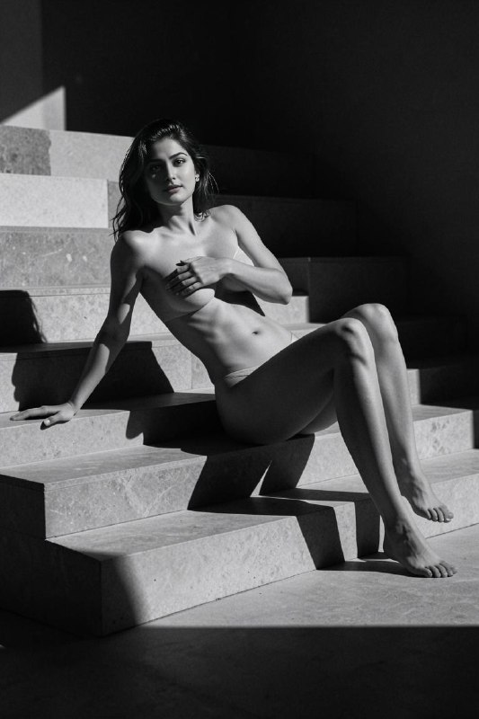 Dramatic high contrast, pure B&W analogue photograph