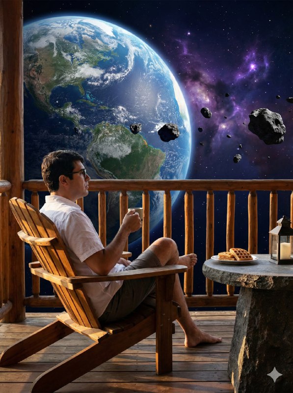 Cosmic Cabin Surreal Cinematic Realism