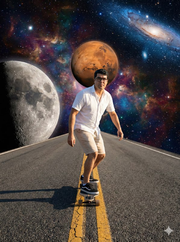 Cosmic Highway Skate Surreal Cinematic Realism