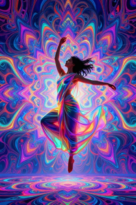 Psychedelic Chakra Fractal Dance Vision