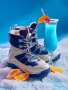 Après-Ski Surreal Product Editorial — Moon Boots & Cocktails