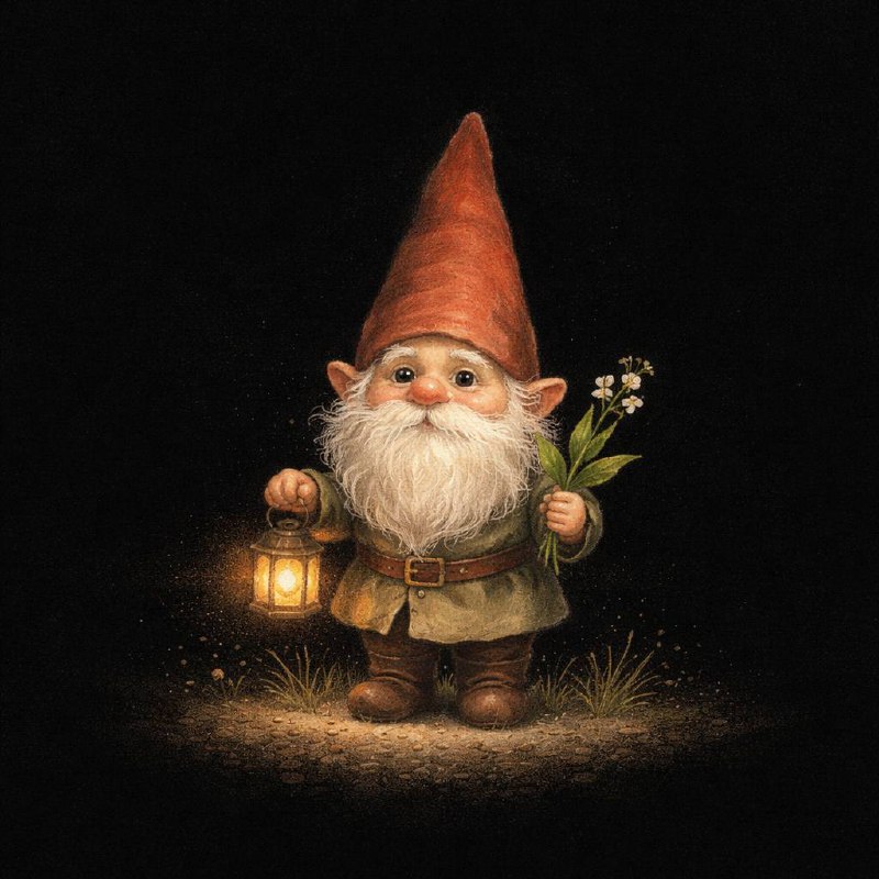 Solitary Object — Storybook Minimalism on Black