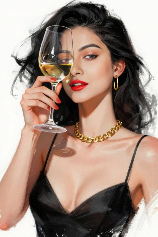 High Fashion Elegance — Art_Hope Brushwork Illustration