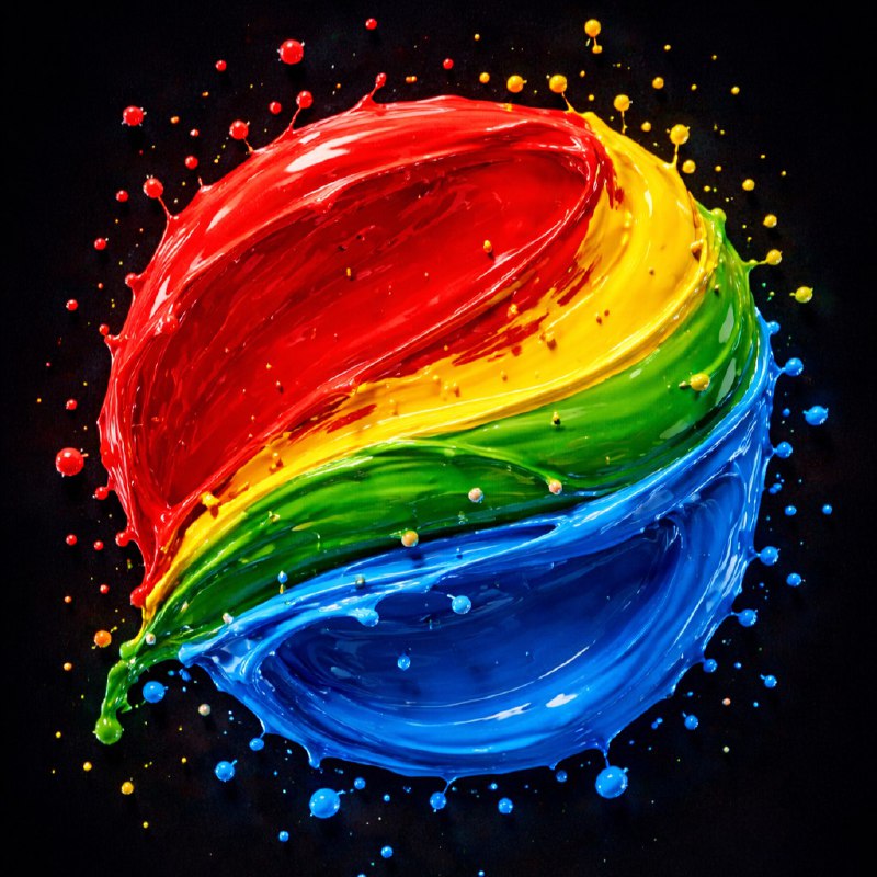 Dynamic Liquid Logo — Glossy Paint Splash Photography