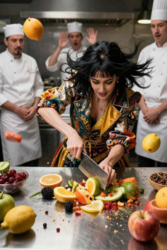 Chaotic Culinary Overhead Drama — High-Energy Food Photography