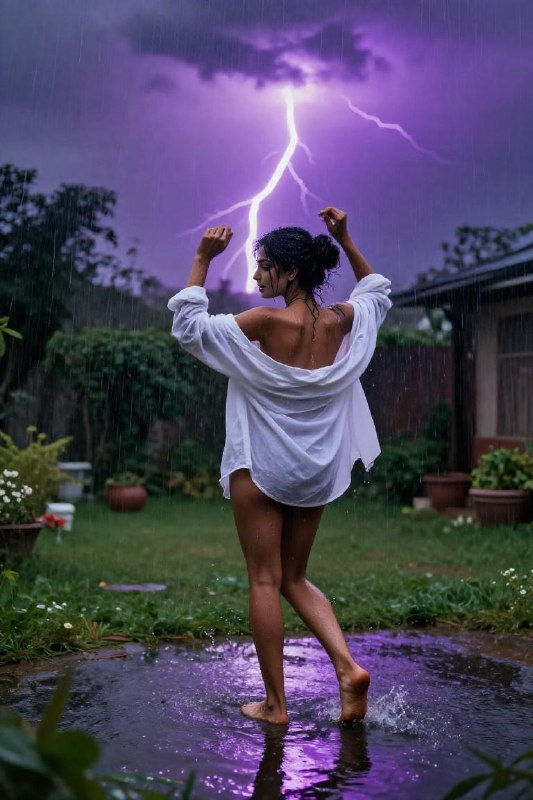 Epic Monsoon Reverie — Hyperrealistic Cinematic Glamour