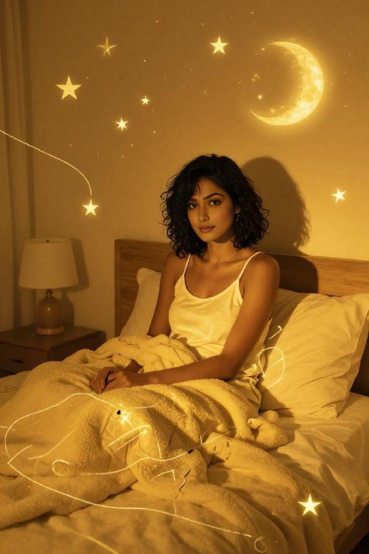 Warm Night Sanctuary — Golden Bedroom Atmosphere