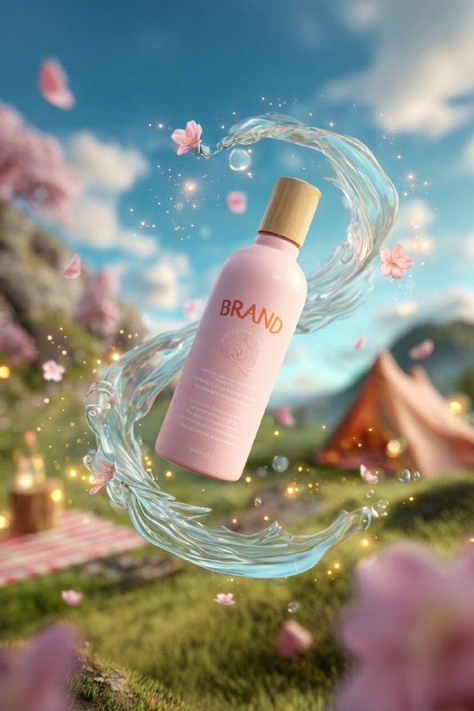 Whimsical Fantasy Skincare Ad — Magical Garden Glow