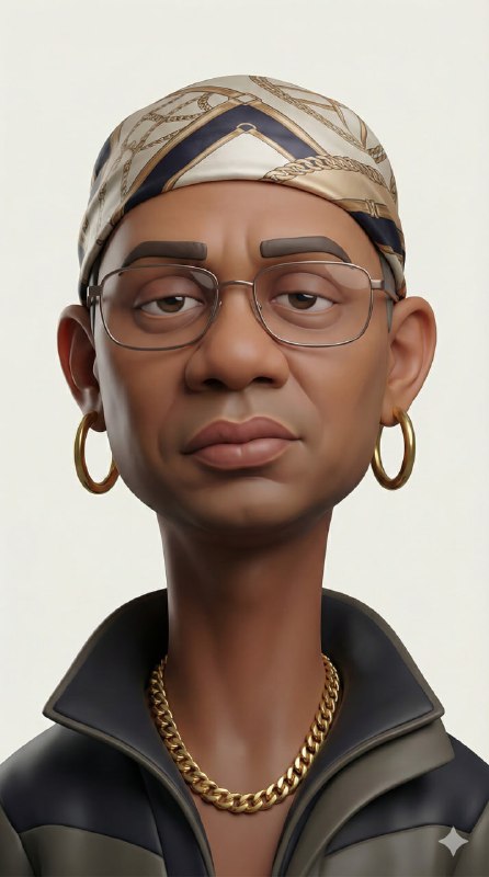 Exaggerated Stylized 3D Caricature — Studio Character Render