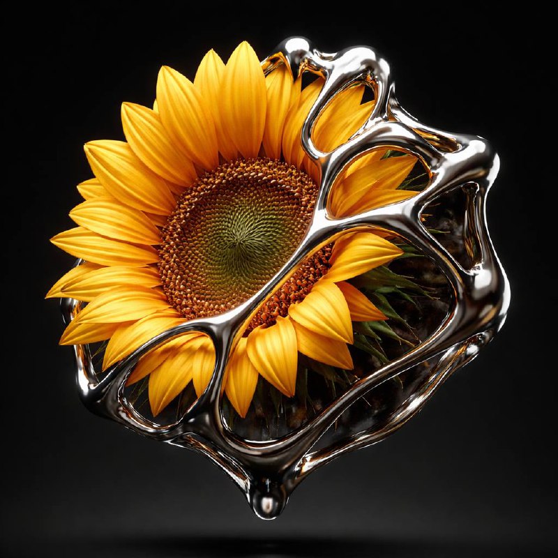 Liquid Chrome Sculpt — Premium Studio Macro Render