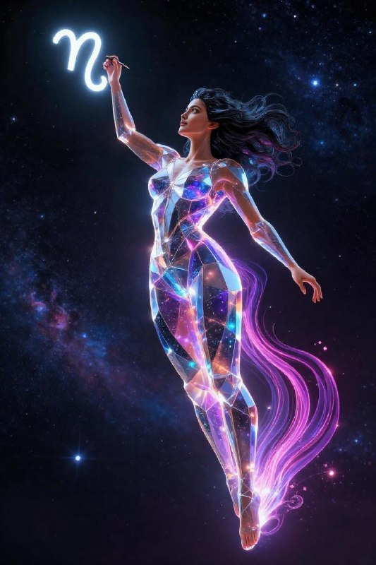 Astral Low-Poly Entity — Cosmic Dark Fantasy Render