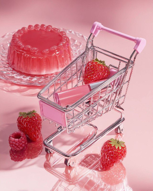 Glossy Monochrome Cart — Premium Product Display