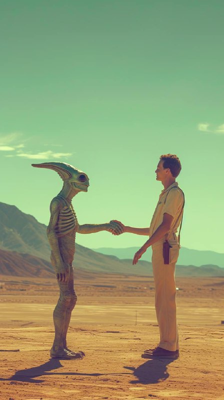 Desertwave Tableau — Retro Sci-Fi Cinematic Still