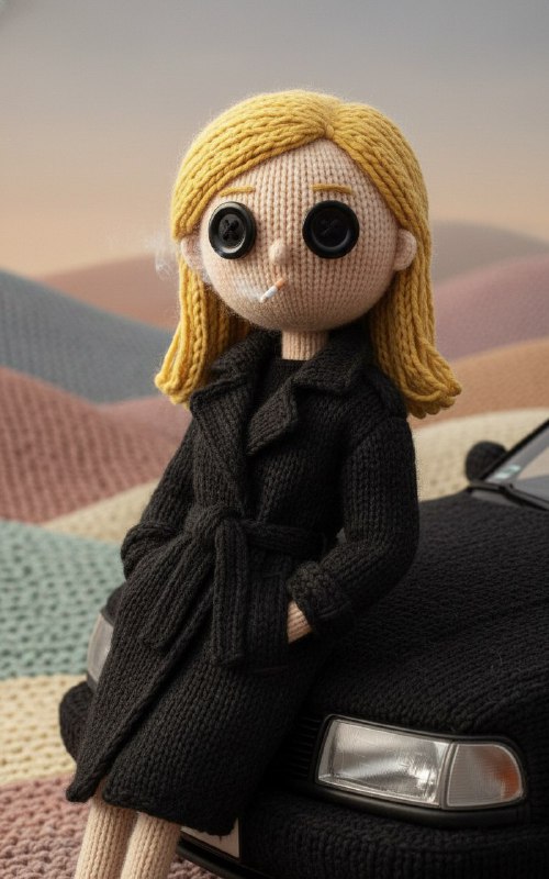 Handcrafted Yarn World — Knitted Stop-Motion Portrait