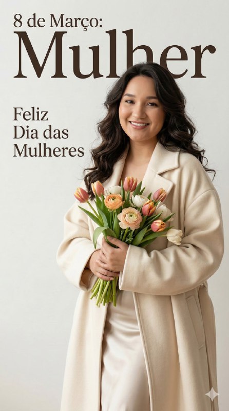 March 8 Women's Magazine Cover — Minimalist Elegance (2182)