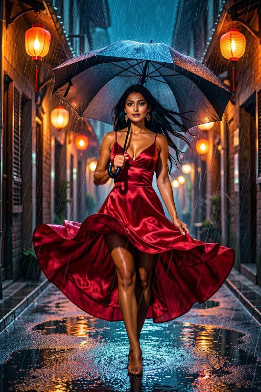 Lantern Rain Reverie — Cinematic Street Fantasy