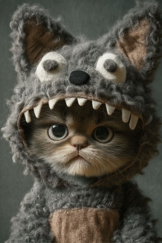 Expressive Animal Costume Portrait
