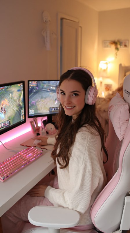 Cozy Gamer Room Portrait