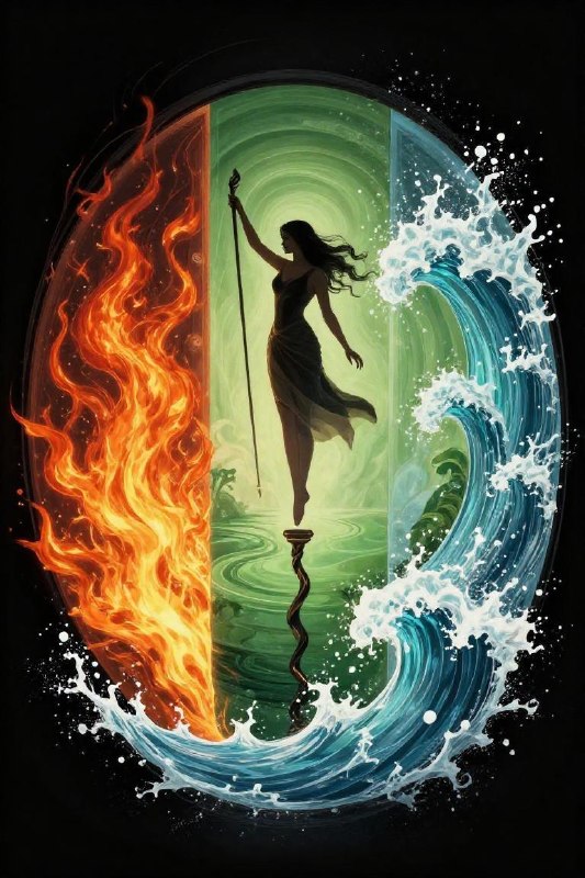 Elemental Triptych Silhouette