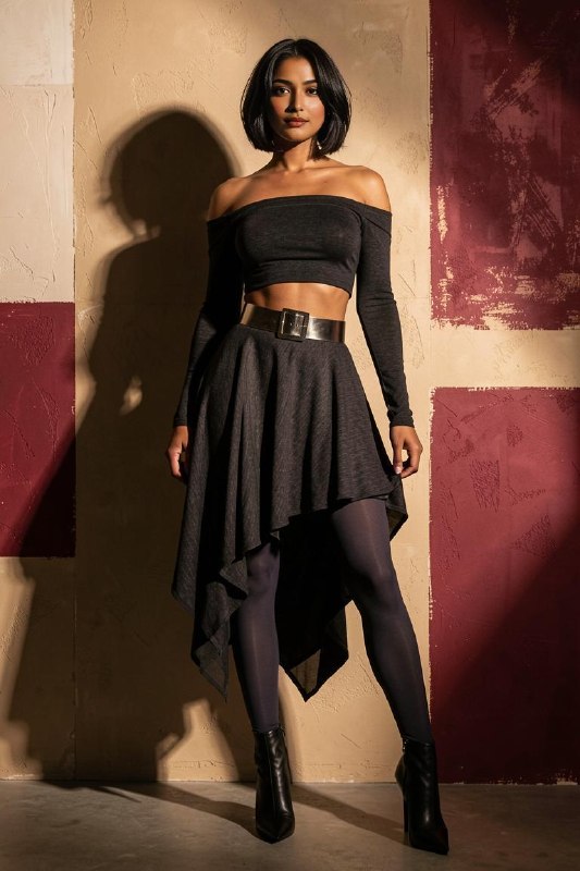 Edgy High-Fashion Editorial Portrait