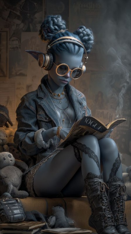 Dark Elf Teen Editorial Fantasy