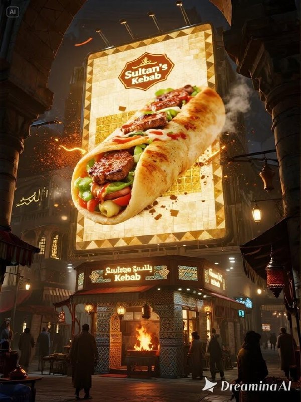 Middle Eastern 3D Billboard Spectacle