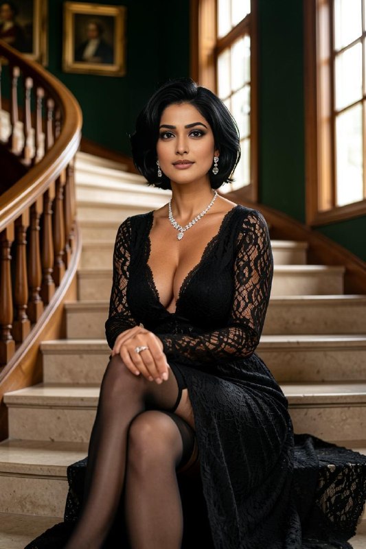 Luxury Staircase Editorial Portrait