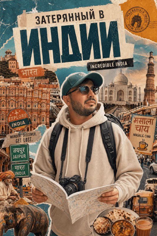 Rome Graphic Collage Travel Poster