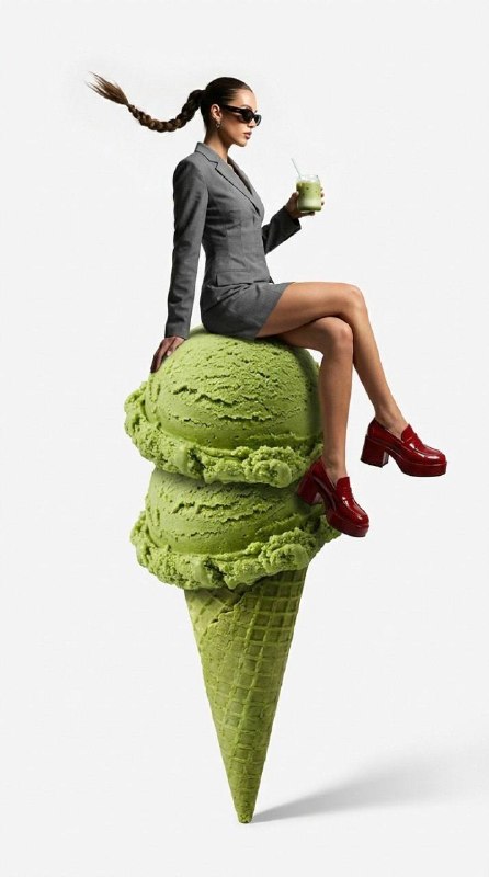 Surreal Scale Editorial — Fashion Meets Food