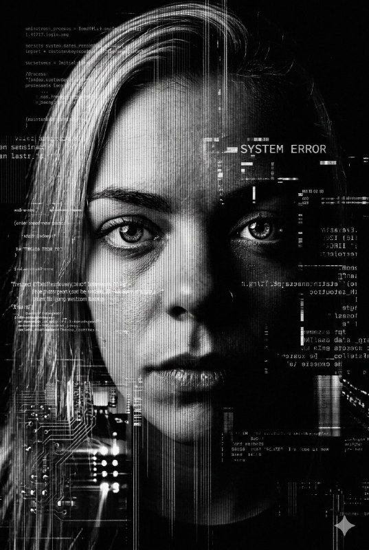 Ghost Signal — Cyberpunk Glitch Portrait