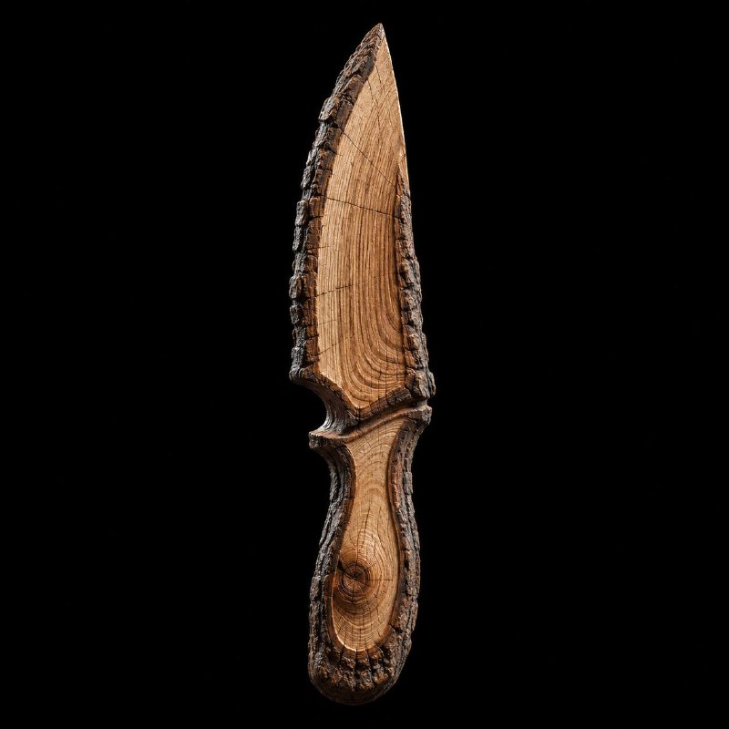 Timber Form — Sculptural Wood Render