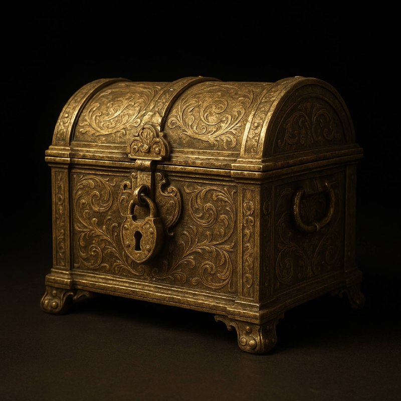 Luxurious Golden Object Render