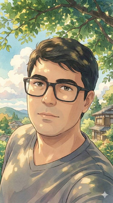Studio Ghibli-inspired illustration with soft painterly rendering