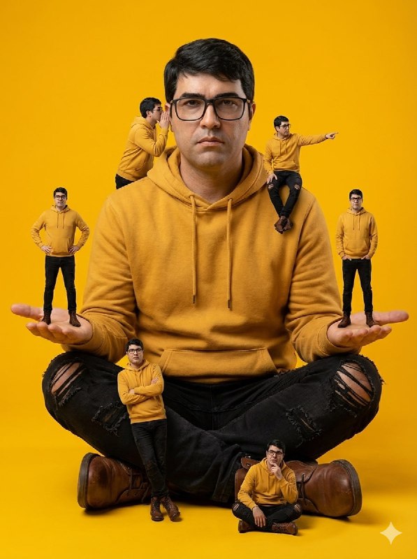 Hyper-realistic cinematic studio portrait
