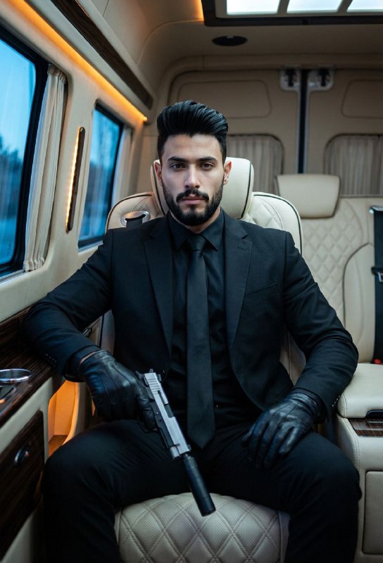 Neo-Noir Limousine Tactical Portrait