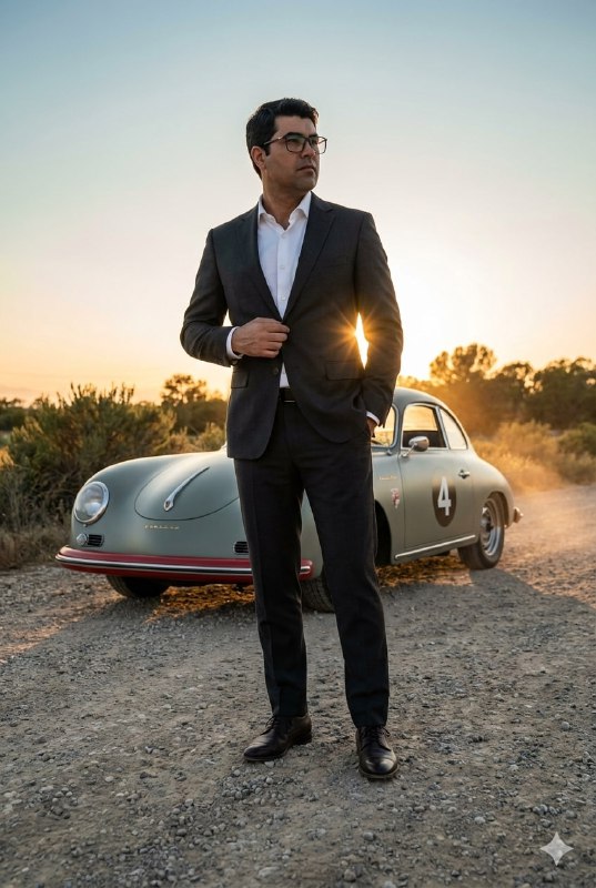 Golden Hour Porsche Portrait