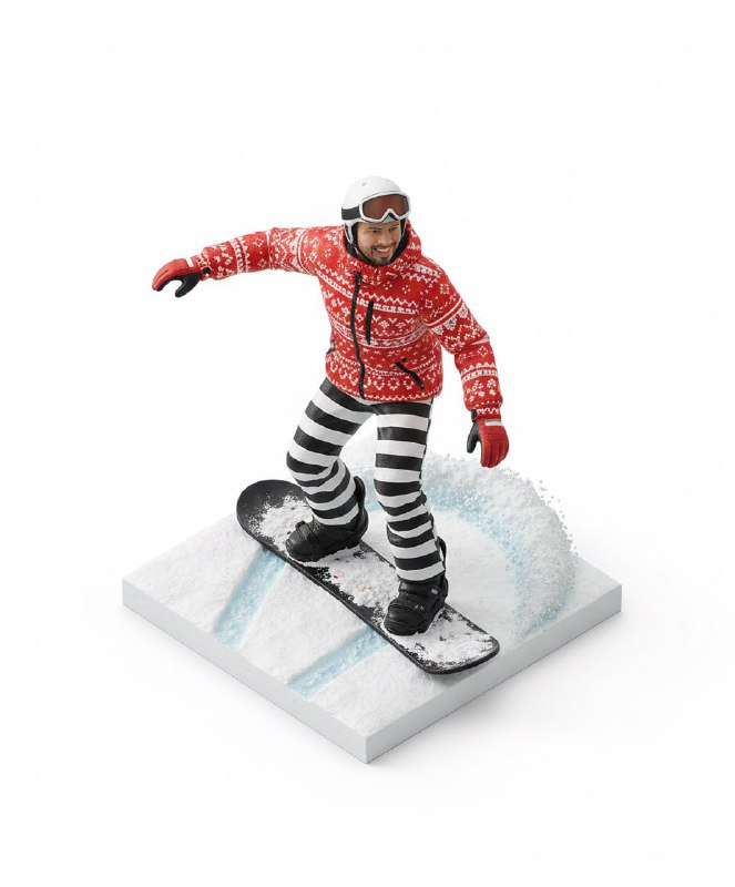 Isometric Realistic Miniature Figure